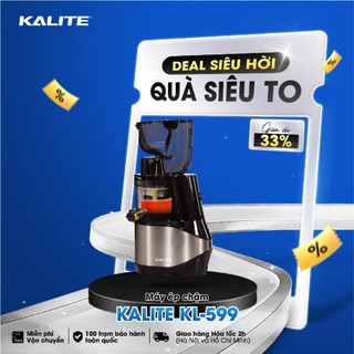  Máy ép chậm Kalite KL599 ép trái cây nguyên quả, công suất cực khoẻ 400W, ép kiệt bã rau củ quả