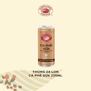 [ Hỏa Tốc ] Thùng Cà Phê Sữa Highlands Coffee 235ml