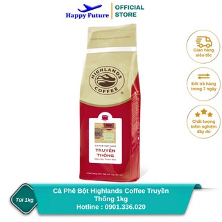 Cà Phê Highlands Coffee Truyền Thống 1kg - Cà Phê Bột Rang Xay