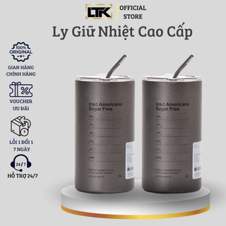 Ly Cốc Giữ Nhiệt Inox 304 Iced Americano 600Ml Cách Nhiệt An Toàn Tiện Lợi (LeTuKe Store)