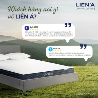  Nệm Cao Su L'ADOME Liên Á Dày 10cm Đạt Chuẩn ECO An Toàn,Nâng Đỡ Tối Ưu Cơ Thể 