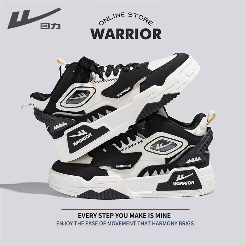 QQ33 Giày cao cổ nam Warrior bản thể thao năng động thiết kế thu đông 2023