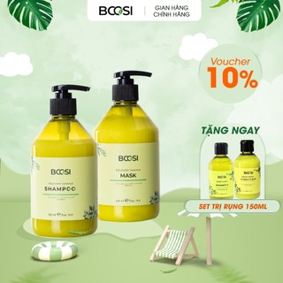 Cặp Dầu Gội Mặt Nạ Ủ Tóc Bcosi Phục Hồi Hư TổnTóc Khô Sơ,Trẻ Ngọn Sau Và Bảo Vệ Da Đầu Sau 1 Lần Sử Dụng Shampoo 500ML