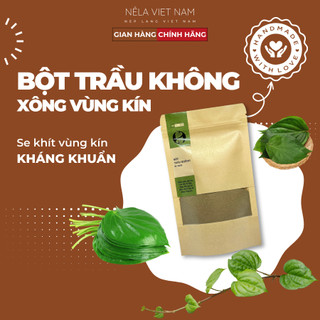 Bột lá trầu không xông vùng kín, gói thảo dược lá xông vùng kín sau sinh