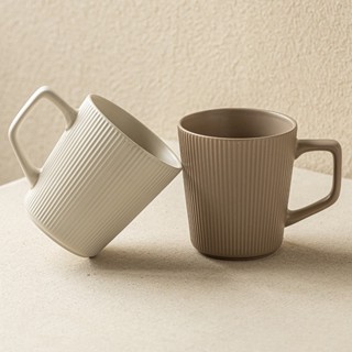  Cốc gốm sứ tráng men cốc sứ vintage cốc sứ cà phê vân dọc cao cấp 