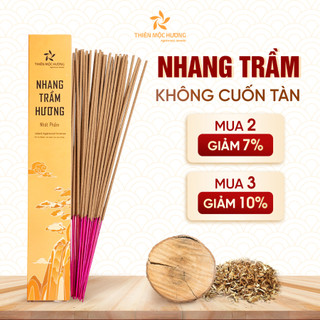 Nhang trầm hương loại 12 năm tích trầm Thiên Mộc Hương hương trầm dịu ngọt dài 30cm, 85gram