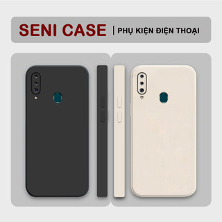Ốp lưng Samsung Galaxy A20s viền vuông tpu bảo vệ camera, ốp nhám trơn chống bám vân tay