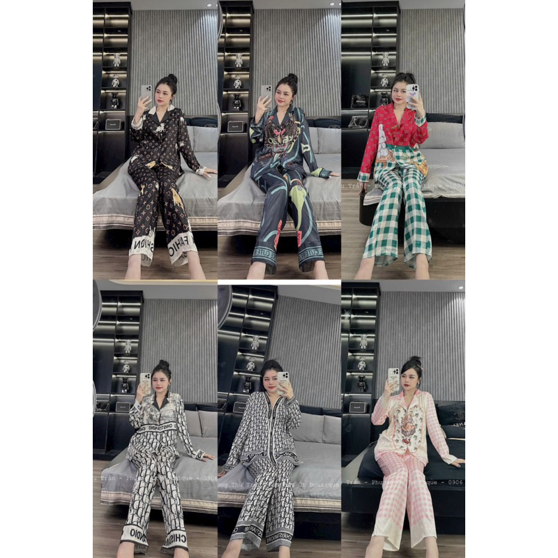 Set Đồ bộ Pijama ĐỒNG GIÁ  lụa xước mềm mát