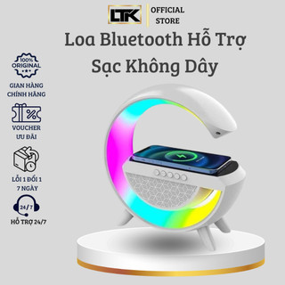 Loa Bluetooth Chữ G Led RGB, Sạc Điện Thoại Không Dây đèn Led Cảm Biến Theo Nhạc (LeTuKe Store)