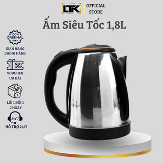 Ấm Siêu Tốc Electric Kettle 1.8L thời thượng Sôi Nhanh tiết kiệm ngân sách Điện (LeTuKe Store)
