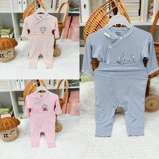  Bộ quần áo dài tay sơ sinh mùa hè nằm điều hoà chất sợi tre mềm mại cho bé 3-7kg