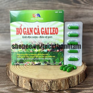 Viên uống BỔ GAN CÀ GAI LEO USA bổ sung giảo cổ làm, mát gan, giải độc gan, tăng cường chức năng gan - Hộp 60 viên