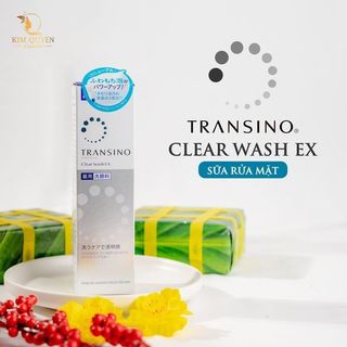 Sữa rửa mặt Transino Clear Wash EX 100g Nhật bản Trắng Da Hết Mụn bảo vệ Da