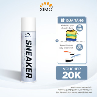 Chai Xịt Tạo Bọt Vệ Sinh Giày XIMO Cao Cấp 300ml làm sạch giày cao cấp giúp giày trắng sáng như mới (VSG02)