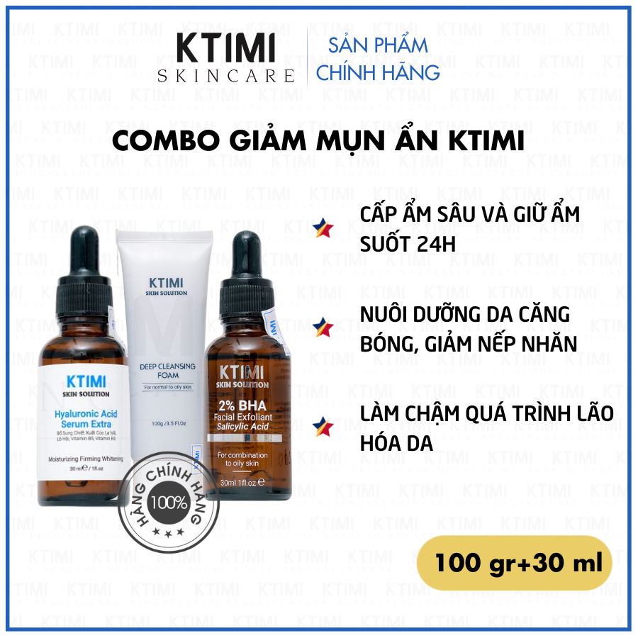 COMBO GIẢM MỤN ẨN KTIMI