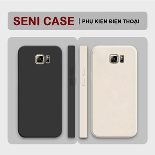 Ốp lưng Samsung Galaxy Note 4 / Note 5 viền vuông tpu bảo vệ camera, ốp nhám trơn chống bám vân tay