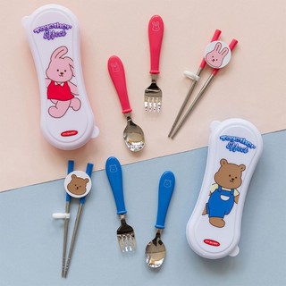 Set thìa dĩa đũa ăn dặm 3 món Dailylike Hàn quốc cho bé