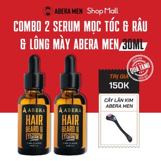  - COMBO 2 Serum Kích Mọc Tóc & Râu & Mày Abera Men 30ML Chính Hãng