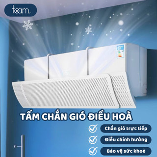 Tấm Chắn Gió Điều Hoà TOAM Xoay 180 Độ, Điều Chỉnh Kích Thước Tùy Ý, Tấm Chắn Máy Lạnh Đảo Hướng Gió Ngăn Bệnh Cảm