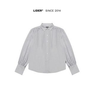 Áo sơ mi linen nơ unisex lider pewter linen shirt - grey