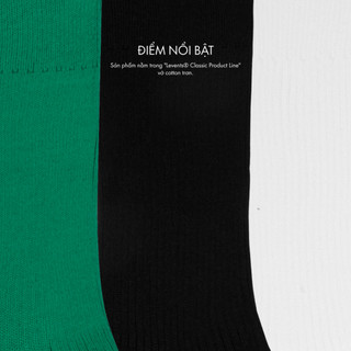 Vớ Levents Classic Blank Socks 100% Cotton Unisex