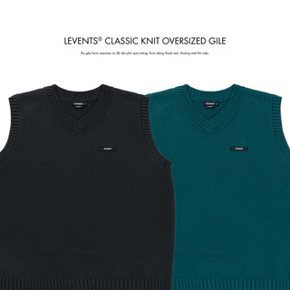 Áo Gile Oversized Levents Classic Knit Chất Len Dệt Unisex