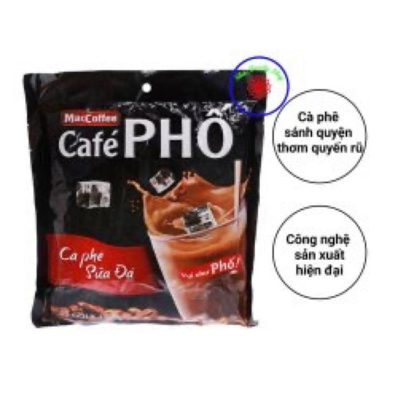 CÀ PHÊ PHỐ BỊCH 30gói x 24g (cà phê sữa đá)