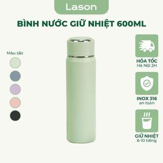 Bình nước giữ nhiệt Lason Luxury, bình giữ nước nóng lạnh cho dân văn phòng, dung tích 600ml BN-GN27
