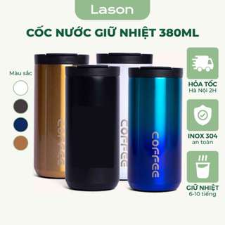 Cốc giữ nhiệt Coffeeholic 02 Lason, inox 304, chống tràn, ly uống cafe giữ nhiệt 6-8 tiếng COC00420
