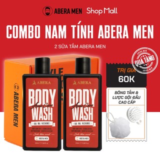  - Sữa Tắm Hỗ Trợ Xử Lí Mụn Lưng, Dưỡng Sáng Da Abera Men 350ML - Hương Nước Hoa Biển Solo Blue