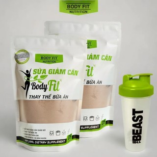 Combo 2 túi sữa ngũ cốc giảm cân bodyfit + tặng bình lắc - thay thế bữa ăn