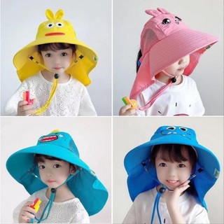 Mũ vành rộng chống nắng che gáy chống nắng cho bé 2-8 tuổi