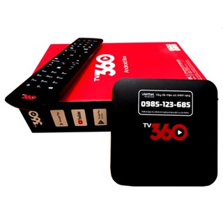 TV Box 360 Viettel DV9135 Sẵn 300 Kênh, Youtube, Bóng đá Miễn Phí trọn đời - Điều Khiển Giọng Nói