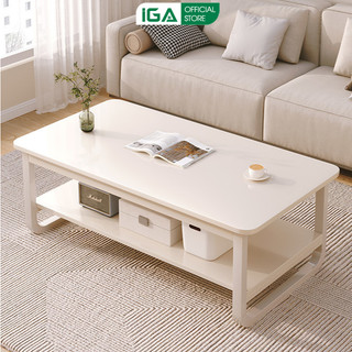 Bàn trà spfa 2 tầng phong cách minimalism thương hiệu IGA - Gm135