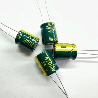 Combo 5 Tụ Hóa 35V 470uf 10x13mm - Tụ Điện Phân Cực