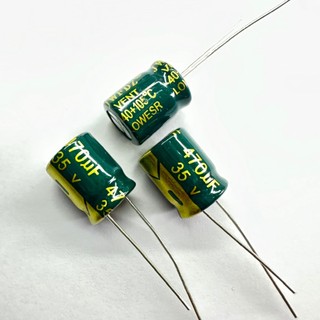 Combo 5 Tụ Hóa 35V 470uf 10x13mm - Tụ Điện Phân Cực