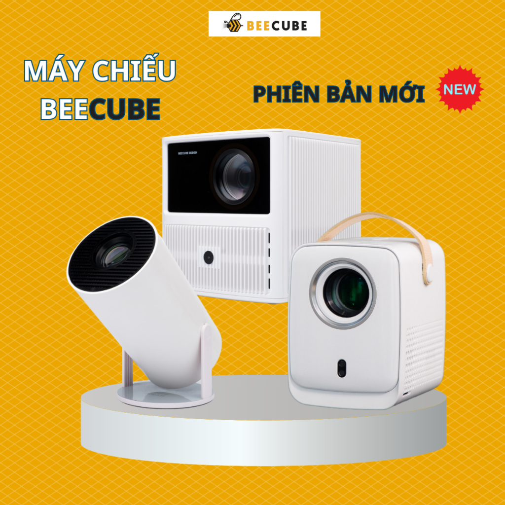 Máy Chiếu Mini BEECUBE X1, X2 MAX GEN 4, XTREME 2 Bản Mới Hệ Điều Hành Android + Kết nối Điện thoại - Bảo Hành 12 Tháng