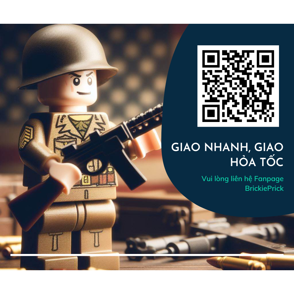 Đồ Chơi Lắp Ráp -  Phụ Kiện Vũ Khí Quân Sự Xuyên Biên Giới  - Đồ chơi lắp ráp - Brickie Prick