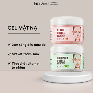 Gel mặt nạ sadoer FUNDINE dưa leo đào giúp se khít lỗ chân lông dưỡng ẩm cấp nước da trắng sáng sạch sâu