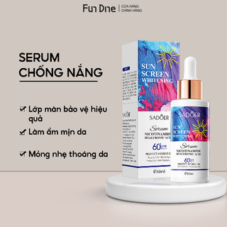 Serum chống nắng sadoer FUNDINE phổng rộng thoáng da chống nắng SPF 60+ PA+++ mỏng nhẹ trắng da dưỡng ẩm