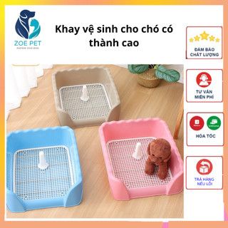 Khay vệ sinh cho chó có thành cao, chất liệu bền, chắc chắn
