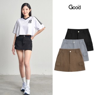 Quần giả váy the good ''caryln skirt'', quần váy, váy nữ, chân váy ngắn , lưng cao túi hộp , chất liệu kaki mỏng