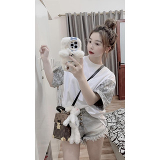 Áo Thun Nam Nữ Phối Tay Chất Cotton Xịn Xò Kiểu Dáng Basic Trẻ Trung Cá Tính