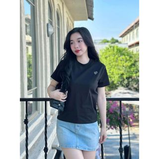 Áo thun babytee thêu tim phong cách năng động CHIBEST BAD44
