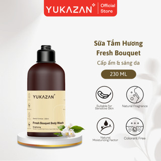 Sữa Tắm Cấp Ẩm, Dưỡng Sáng Da Yukazan Hương Nước Hoa Fresh Bouquet 230ml