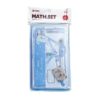 Bộ compa eke 7 món 8025 / Compa bộ eke chì kim 80255