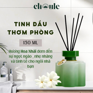 Tinh dầu thơm phòng choule- jasmine reed diffuser | bộ tinh dầu khử mùi tự khuếch tán bằng que mây - 150ml