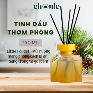 Tinh dầu thơm phòng little forest | bộ tinh dầu khử mùi tự khuếch tán bằng que mây reed diffuser - 150ml