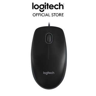 Chuột có dây logitech b100 / m90 - dây dài 1m8, thiết kế ôm tay, thuận cả 2 tay