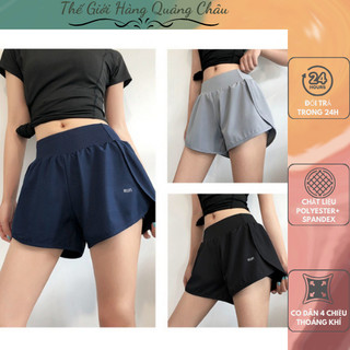 Quần Tập Gym Nữ Cạp Cao Kiểu Quần Short Nữ Tập Goga,  Zumba, Thông Thoáng, Co Giãn 4 Chiều (QT4)